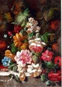 unknow artist Floral, beautiful classical still life of flowers.074 oil painting on canvas